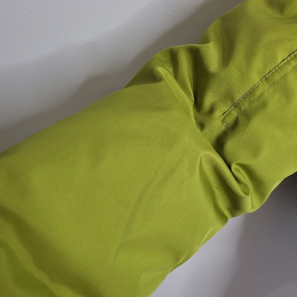 Y2K/90s chartreuse green full zip down fill‎ blend winter ski jacket M - Picture 5 of 14